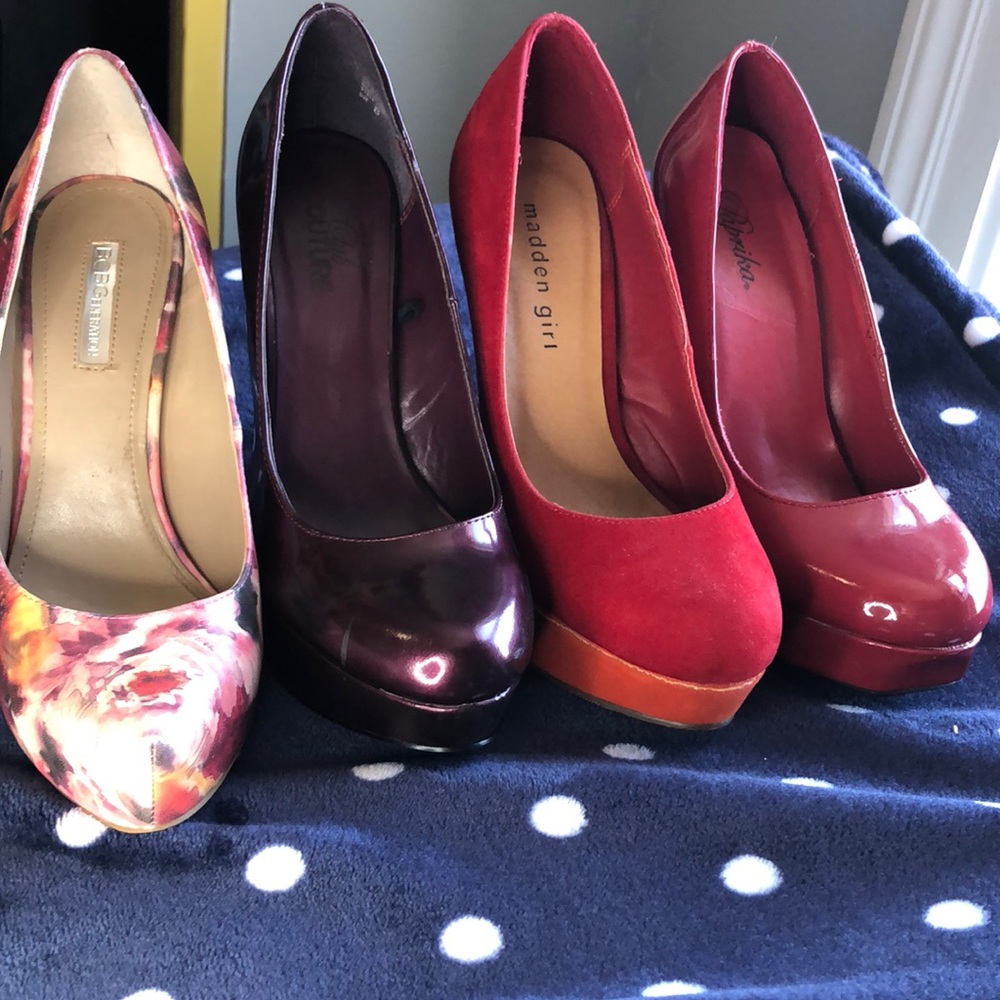 Assorted brand heels
